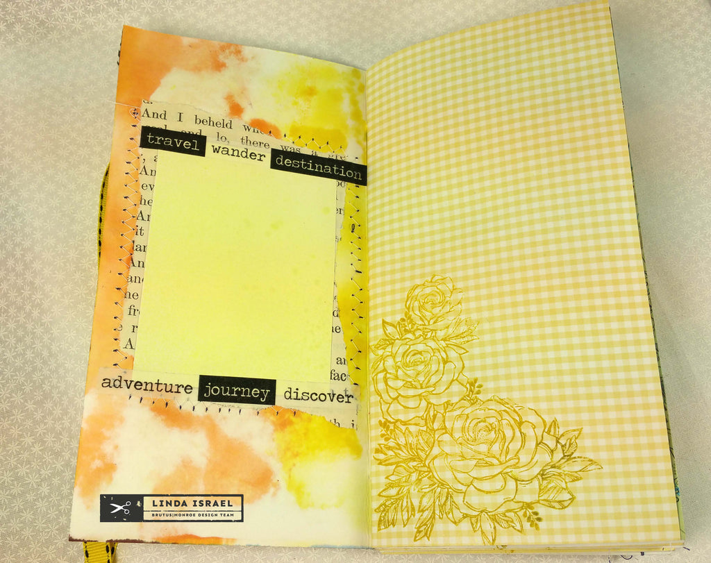 Yellow Rose Adventure Travelers Notebook Junk Journal