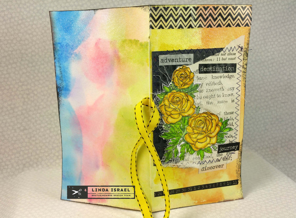 Yellow Rose Adventure Travelers Notebook Junk Journal