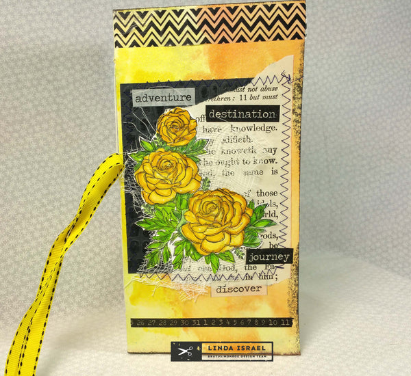 Yellow Rose Adventure Travelers Notebook Junk Journal