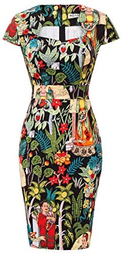 GRACE KARIN Women's 50s Vintage Pencil Dress Cap Sleeve Wiggle Dress –  Kaufman Trading