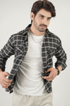 - SHERPA LINED BLACK SHIRT WITH TEE -