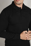 – BLACK FULL SLEEVES POLO –