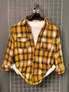 - Yellow/combo Flannel SHIRT –