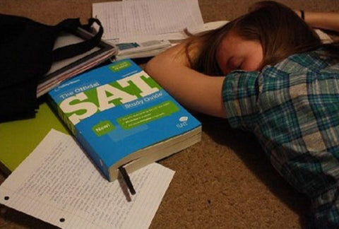 Sleeping while studying for the SAT
