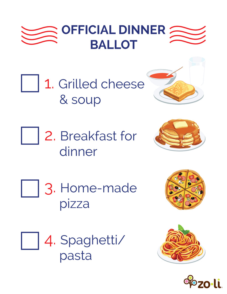 ZoLi Dinner Ballot