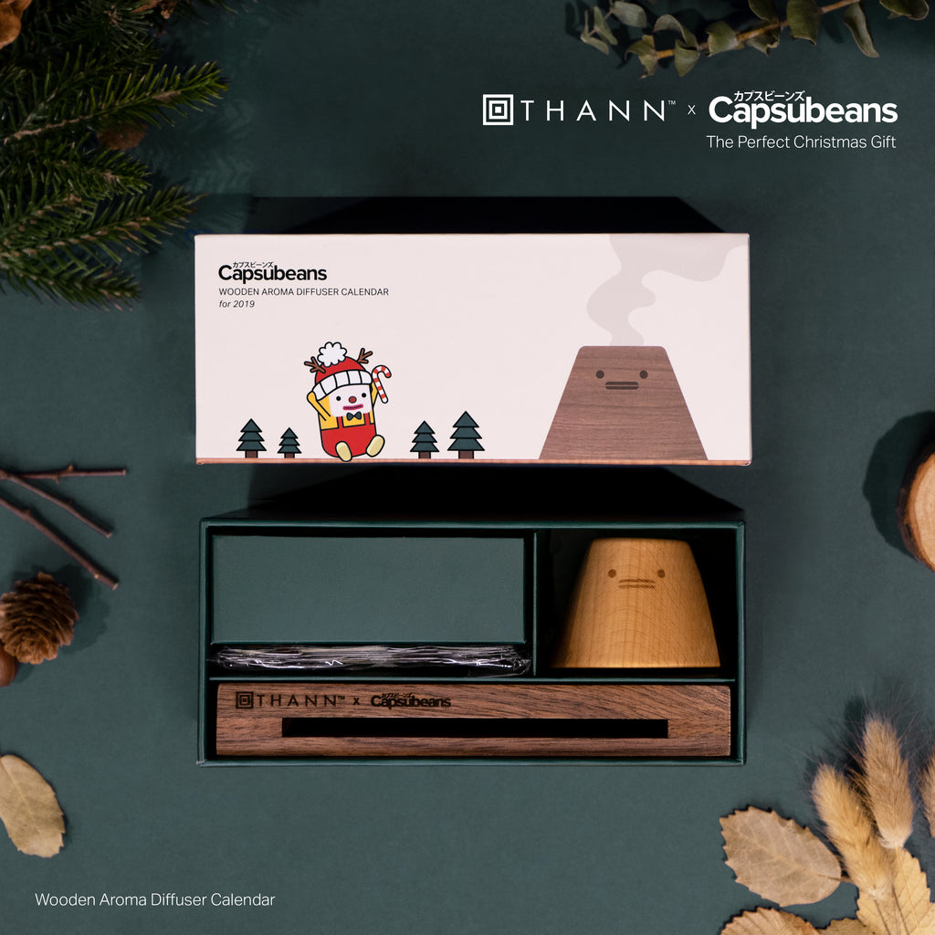 Thann x Capsubeans Christmas Package - Wooden Aroma Diffuser Calendar 聖誕授權 扭蛋豆豆