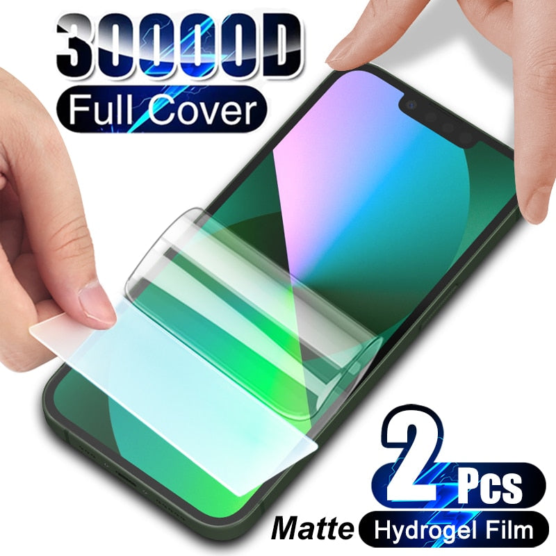 2Pcs Matte Hydrogel Film For Apple iPhone 13 11 Pro MAX Screen phoneifyaccessories