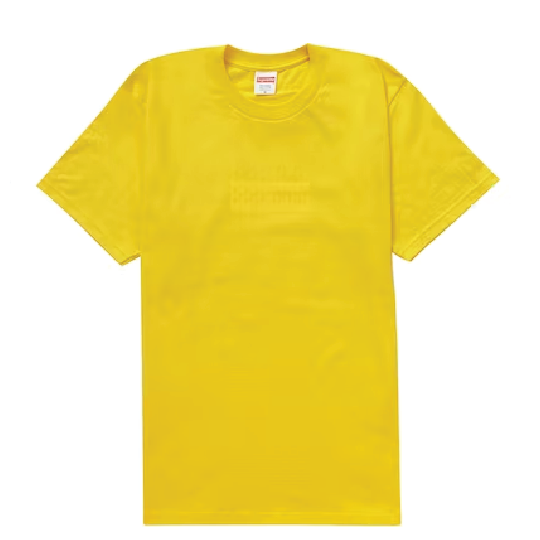 Supreme Tonal Box Logo Tee Yellow – RENOWN