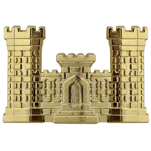 army 22k gold plated engineer officer branch of service field artillery officer