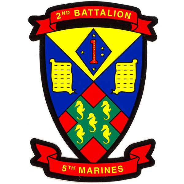 Second Battalion Fifth Marines Decal Vanguard