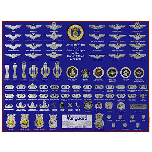 Usaf Badges Poster Vanguard