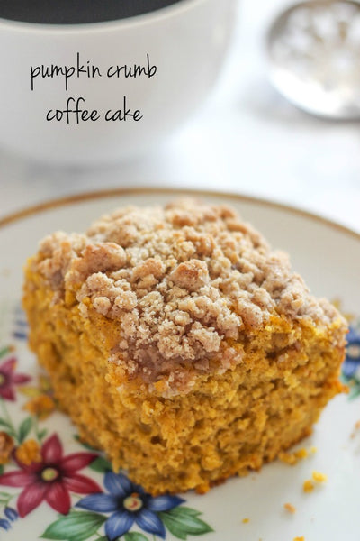 Pumpkin Crumb Coffee Cake - the perfect recipe for Fall.  
