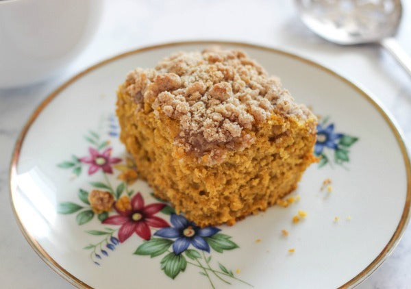 Pumpkin Crumb Coffee Cake - the perfect recipe for Fall.  