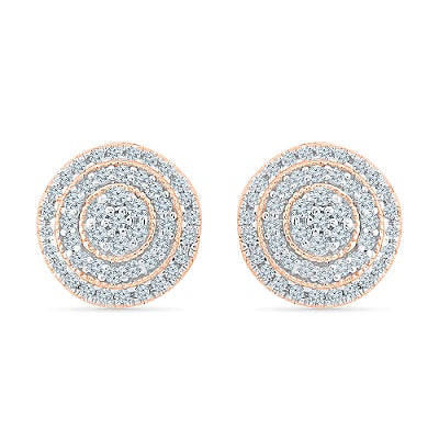 Charistmatic Circle Diamond Stud Earrings @ Radiant Bay