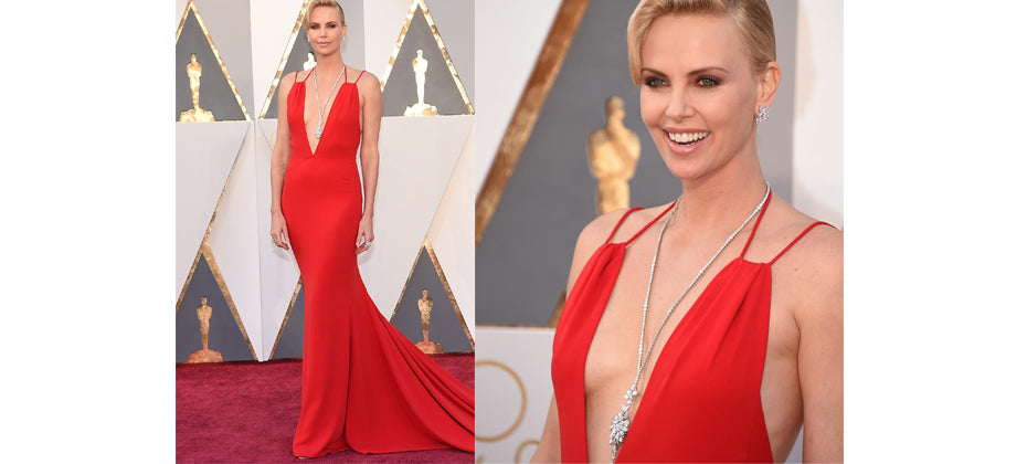 Charlize Theron- top jewellery at the 2016 Oscars