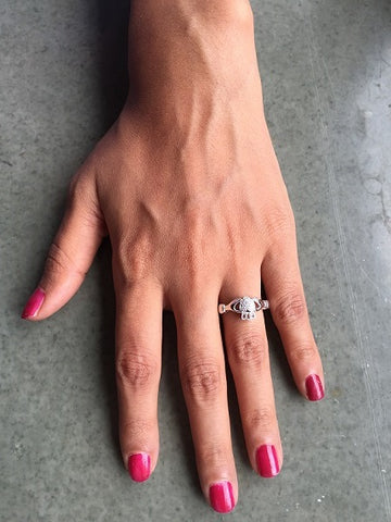 Irish engagement ring finger