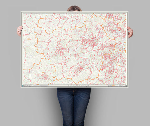 Thames Valley Reading Postcode Map