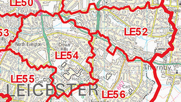 Leicester Map Of Census Counts