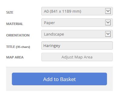 Haringey London Borough Postcode Map Options