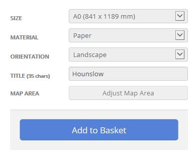 Hounslow London Borough Postcode Map Options
