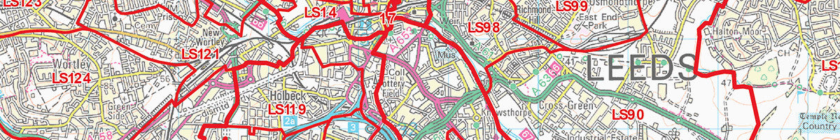 Leeds Postcode Maps