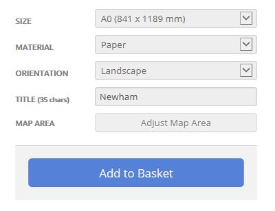 Newham London Borough Postcode Map Options