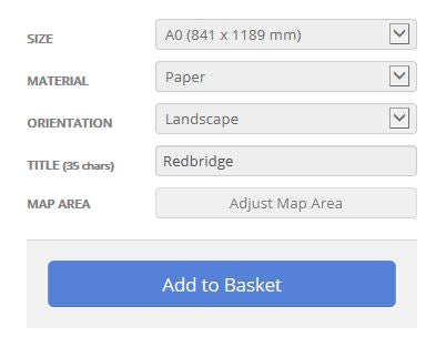 Redbridge London Borough Postcode Map Options
