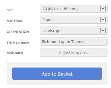 Richmond upon Thames London Borough Postcode Map Options