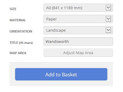 Wandsworth London Borough Postcode Map Options