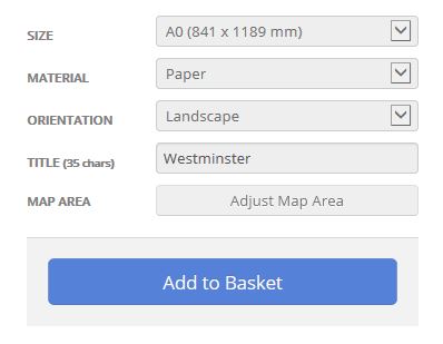 Westminster London Borough Postcode Map Options