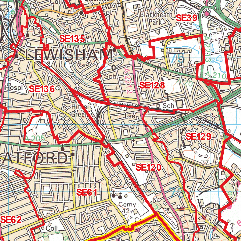 East London Postcode Map Se Postcode Area Map – Map Logic