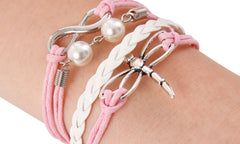 Vintage Leather Infinity Bracelet