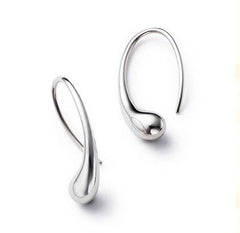 Sterling Silver Plated Tear Drop Necklace, Earrings, Ring and Bangle Set