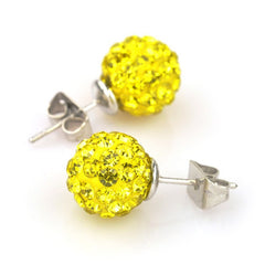 Swiss Crystal Shamballa Earrings