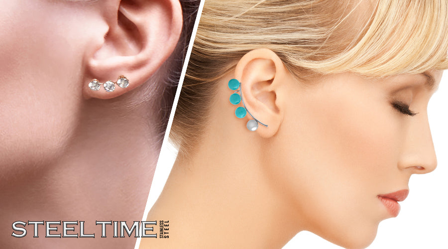 Steeltime Climber Earring Collection