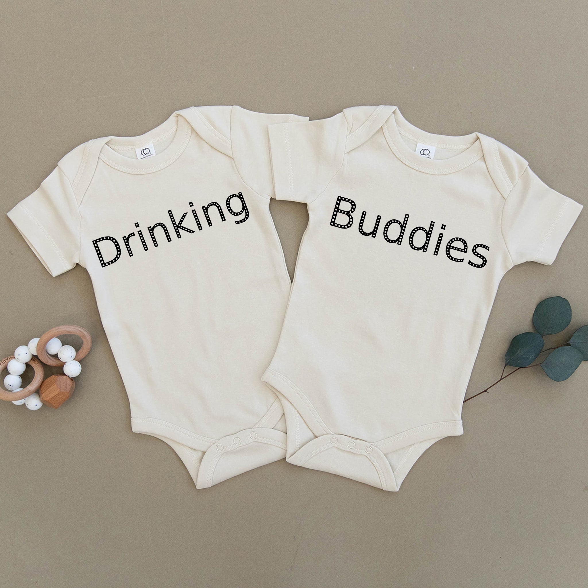 drinking buddies baby onesies