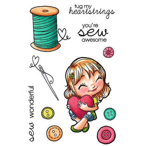 *Sample* In Stitches Tia Clear Stamp, SomeOddGirl - 1