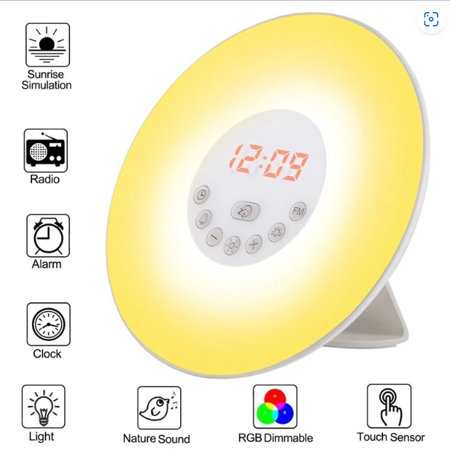 Sunrise Alarm Clock - Natural Light Lamp –