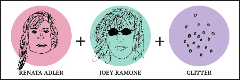 Renata Adler + Joey Ramone + Glitter