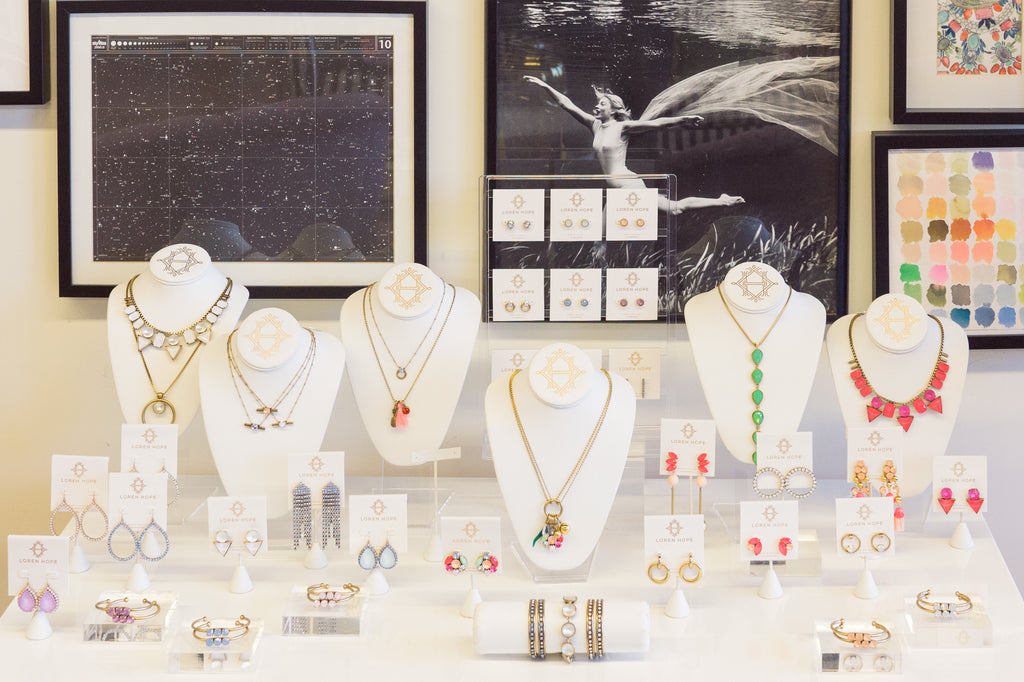 Earrings, bracelet, necklace, jewelry, design, artistic, creative space, art studio