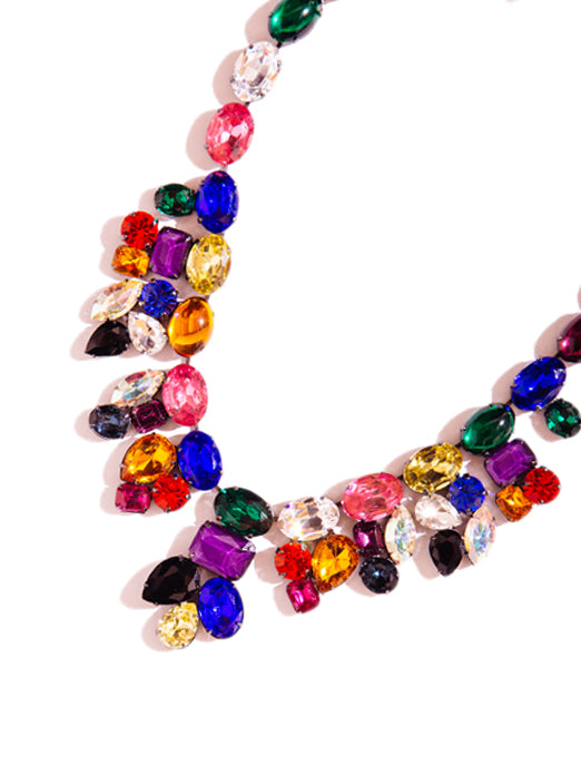 Loren Hope Tori Necklace gemstones vintage jewelry colorful