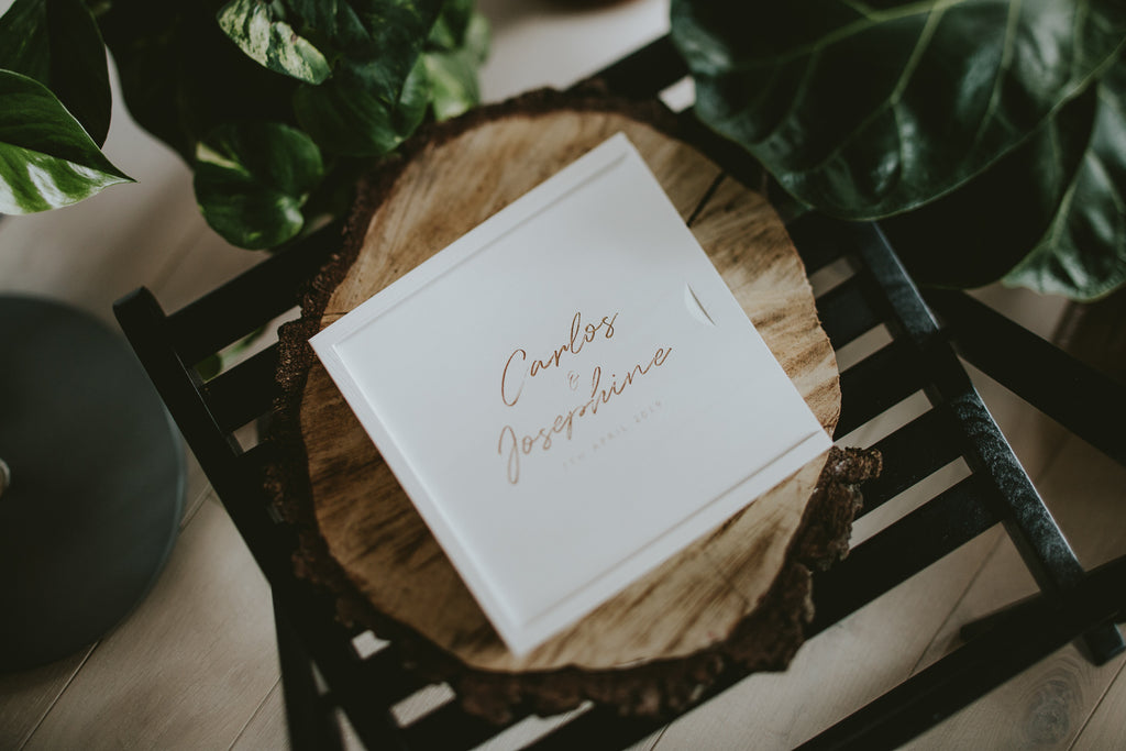 white packaging for wedding photographers