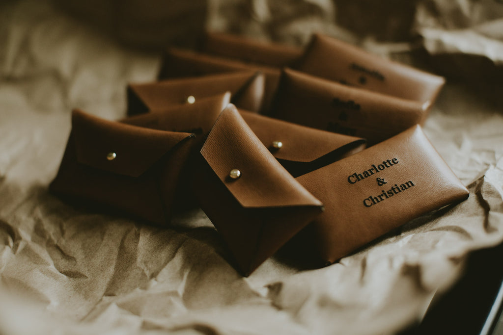 vegan leather usb pouches for wedding photographers