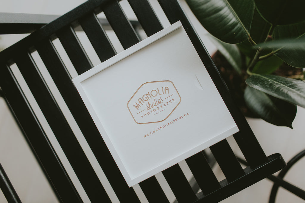 Packaging for wedding photographers - white box for prints