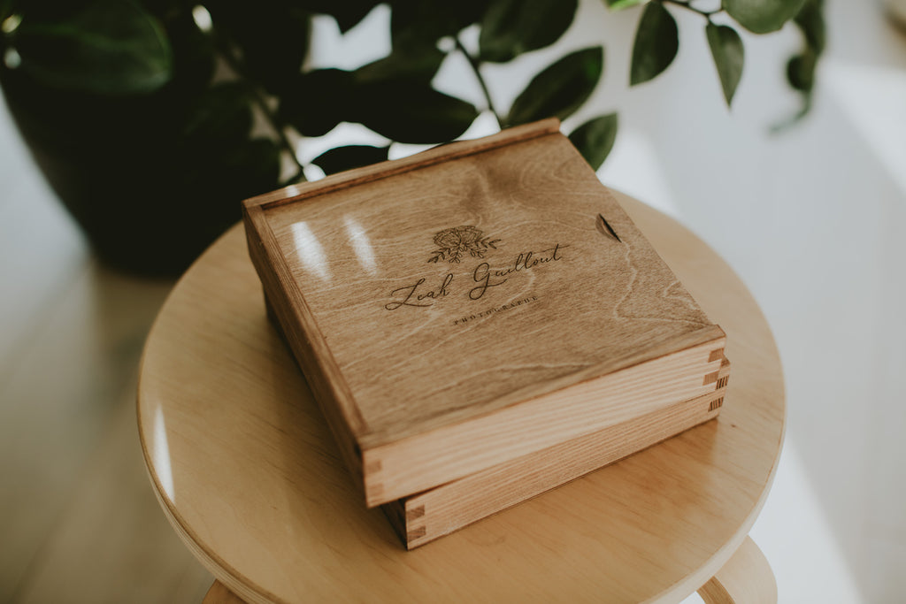 light wood boxes for 4x6 prints