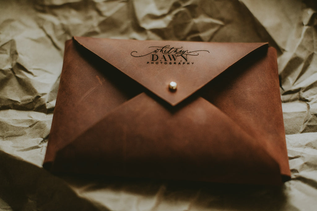 leather envelope for 4x6 prints
