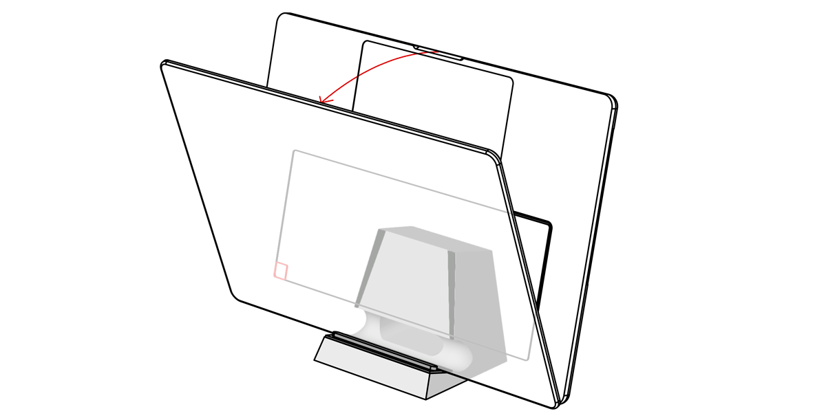 SVALT Cooling Dock model DH clamshell mode diagram