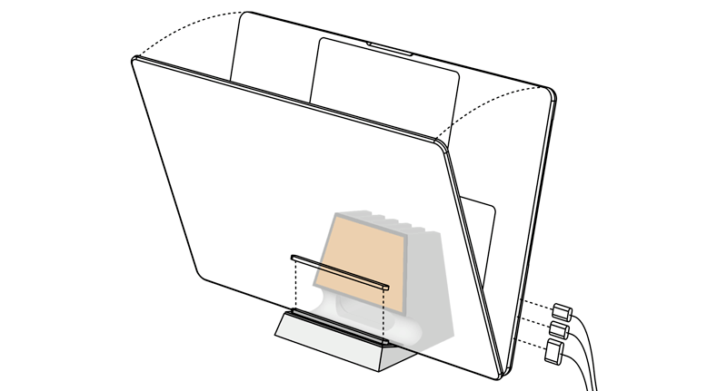 SVALT Cooling Dock DHC with MacBook Pro 16-inch workstation setup