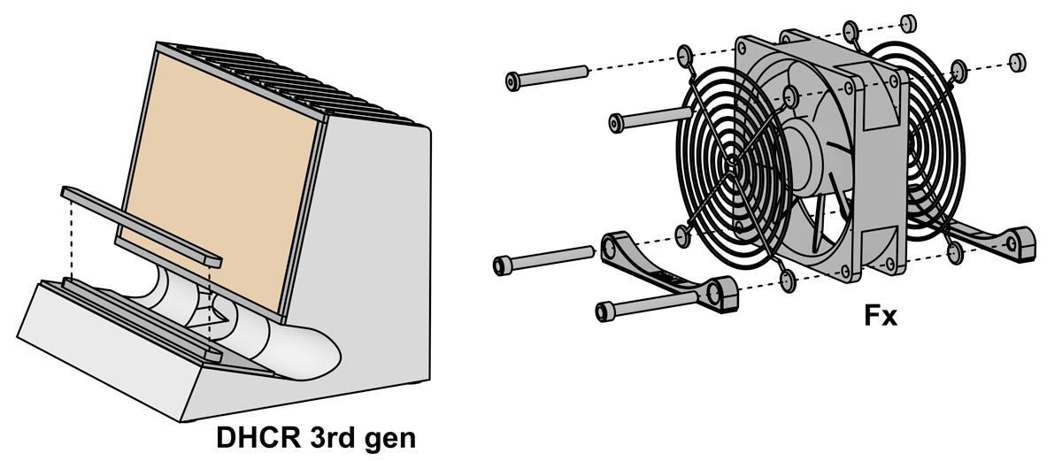 SVALT Cooling Dock model DHCR 3rd gen specs diagram