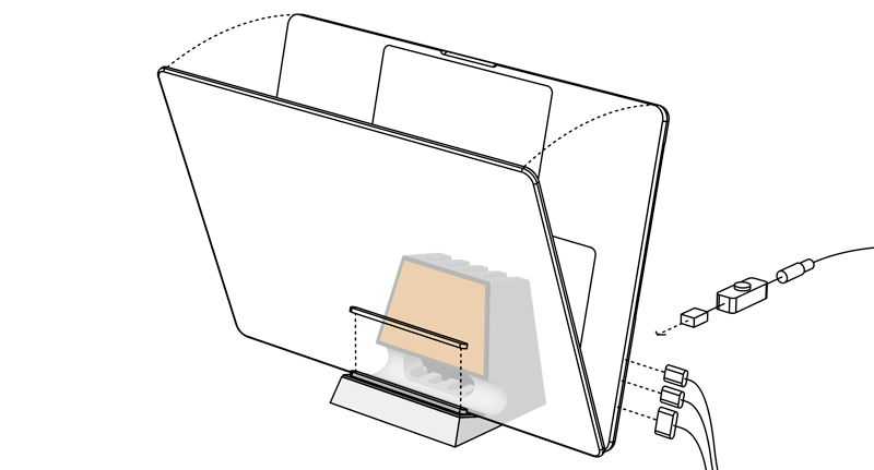 SVALT Cooling Dock DHCx with MacBook Pro 16-inch workstation setup